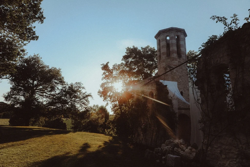 The Rose Chapel Ruins at Chateau Engalin