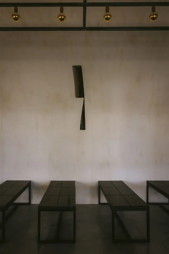 The vaulted room at Chateau Engalin