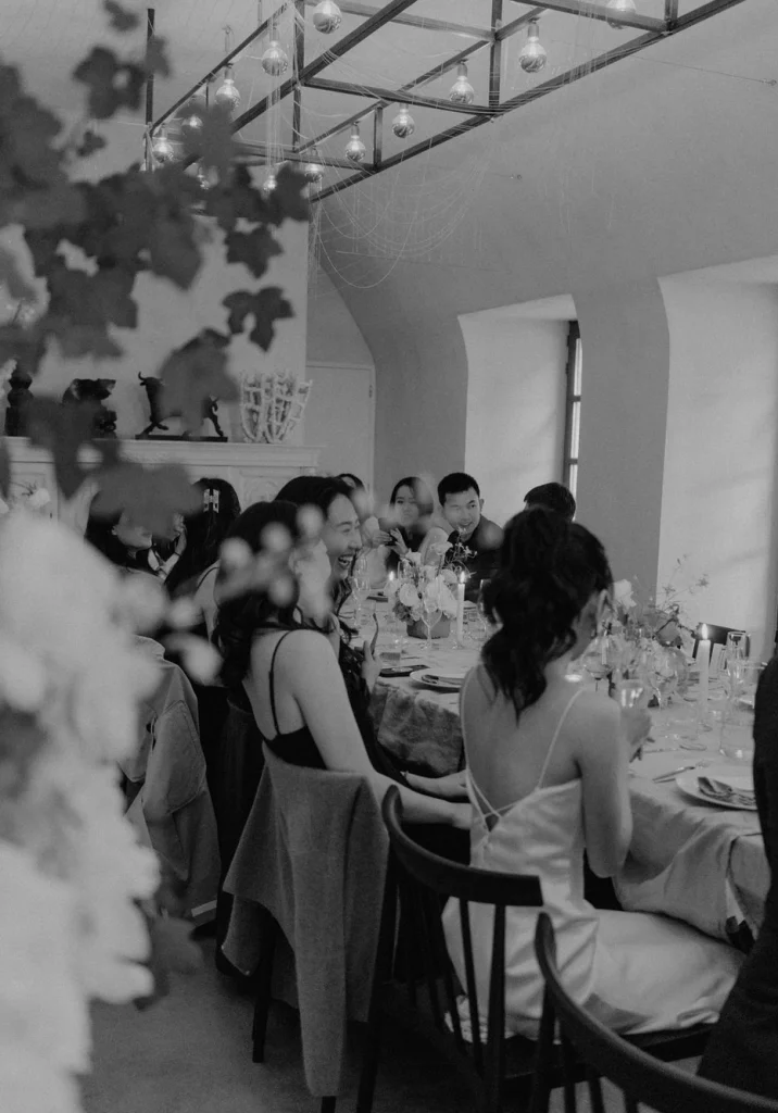 The vaulted room at Chateau Engalin